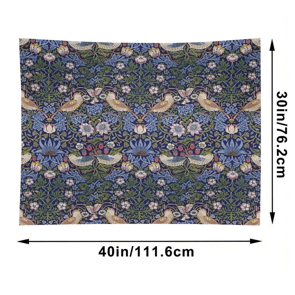 William Morris Strawberry Thief Design 1883 Tapestry