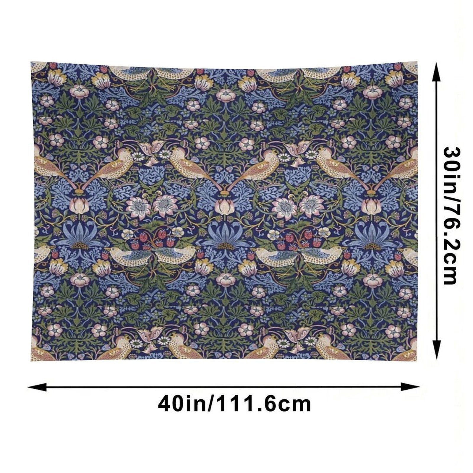 William Morris Strawberry Thief Design 1883 Tapestry
