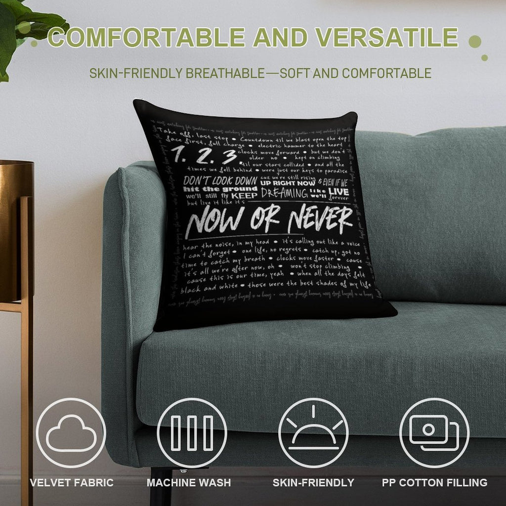 Now Or Never Julie And The Phantoms Soft Easy Maintenance Throw Pillow