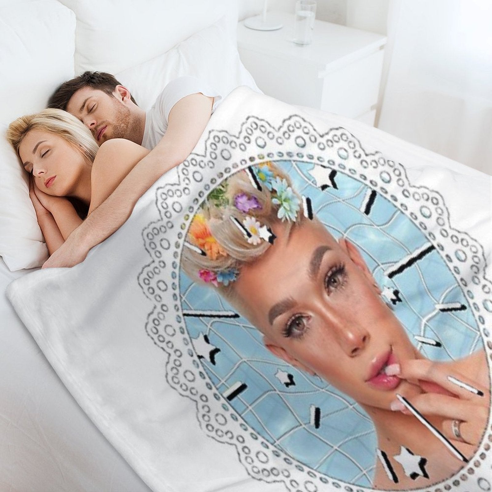 James Charles Sisters Easy Care Throw Blanket