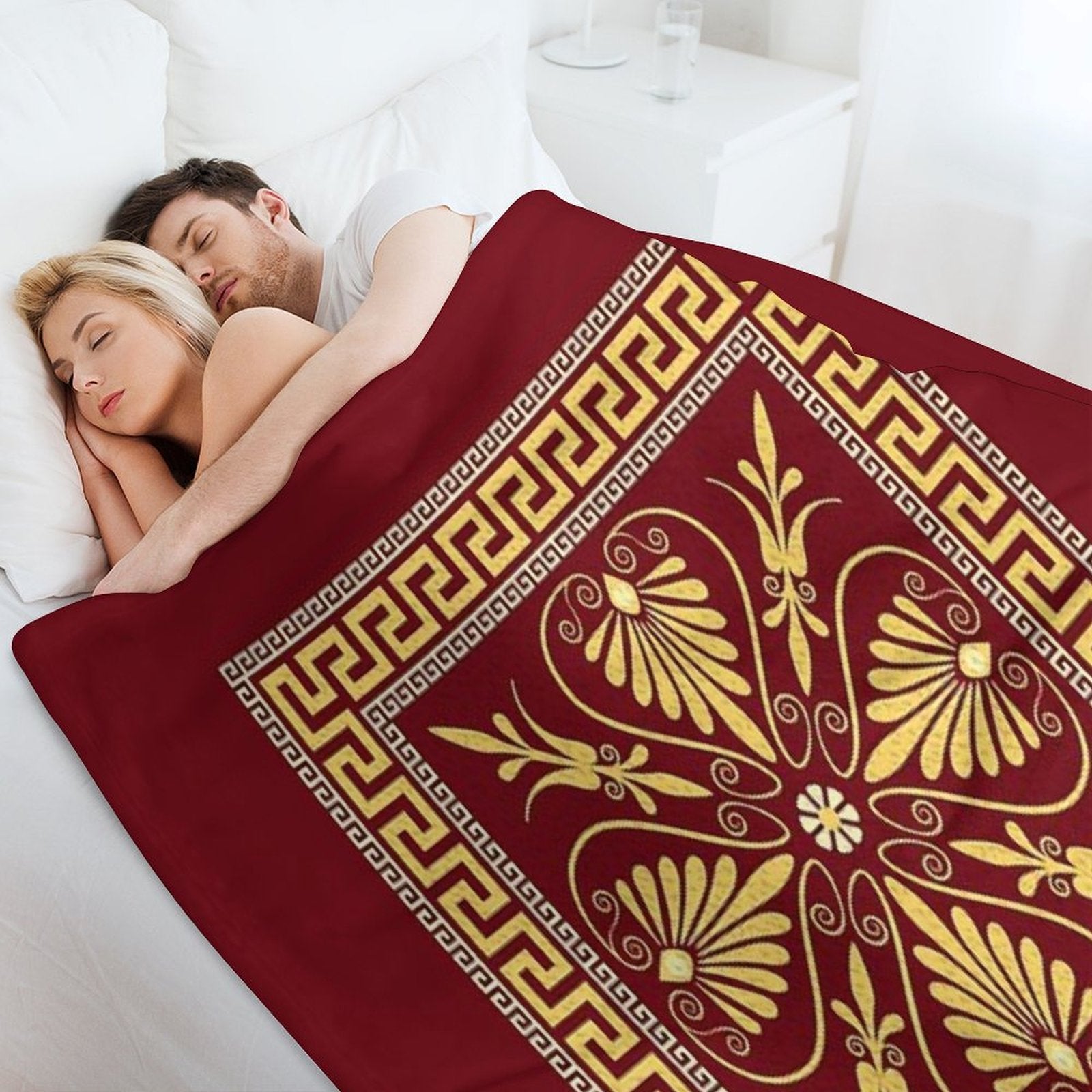 Greek Ornament (Meander) Multi-functional Throw Blanket