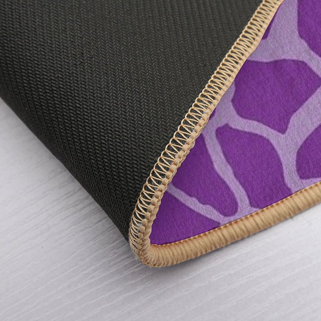 Giraffe Print Bright Purple  Multi-Purpose Bath Mat