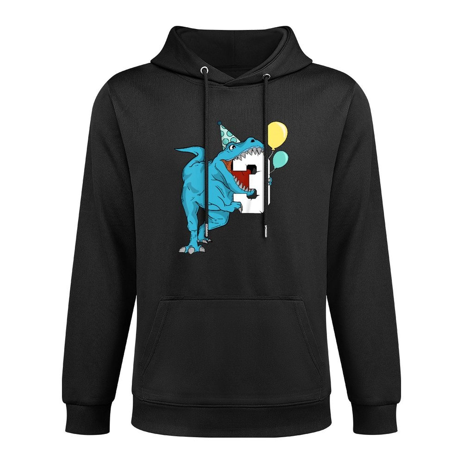 Kids Dinosaur 3rd Birthday Boy T-Rex 3 Three Year Old Layering Staple Hoodie