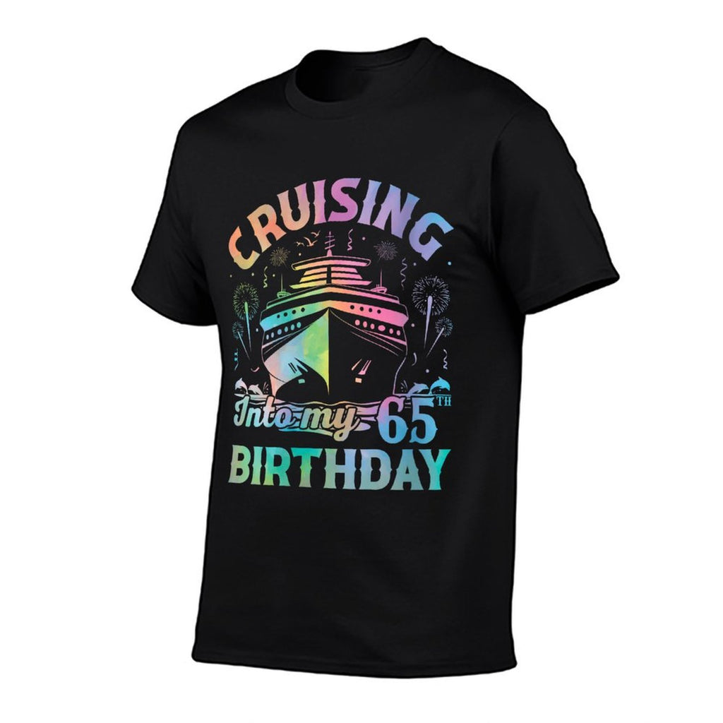 65 Year Old Birthday Tie Dye Cruising Into My 65th Birthday  Classic T-Shirt