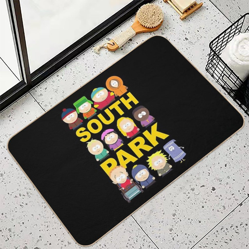 Text Color South Art Park Trey Parker Gift for Fans  Non-Slip Bath Mat