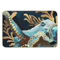 Indigo Octopus  Stain-Proof Bath Mat