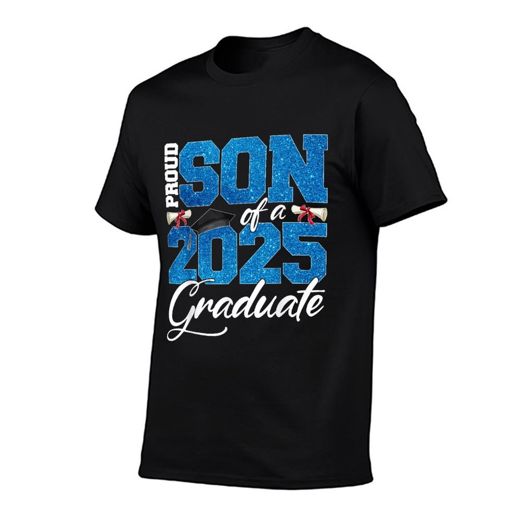 Proud Son Of A Class Of 2025 Senior Graduate Men Women  Heathered Texture T-Shirt