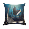 Metallic Stingray Soft High-Density Material Throw Pillow