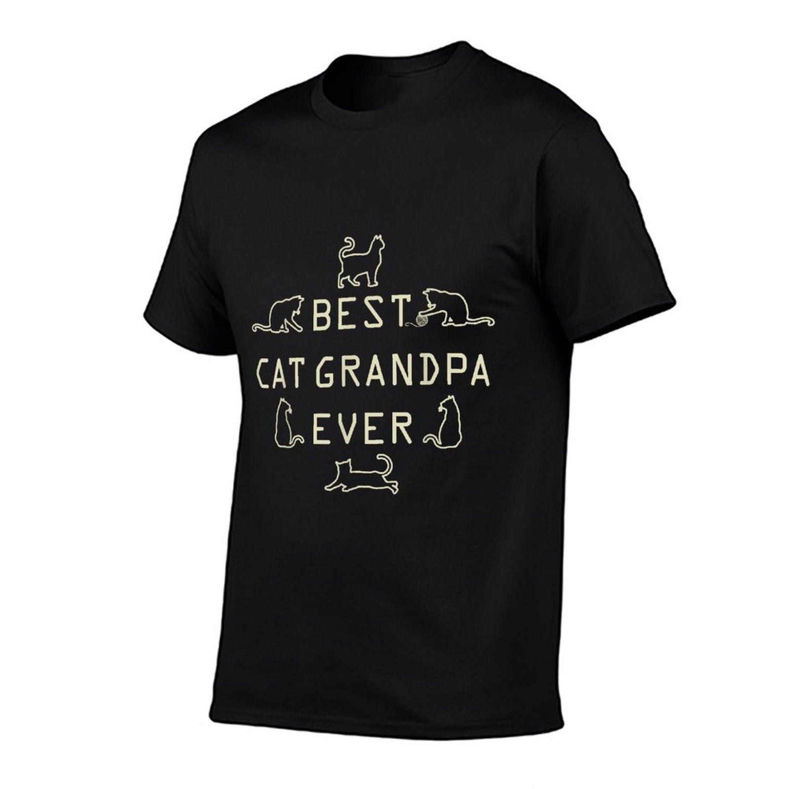 Feline Kitten Cat Grandfather Kitty Grandpa Fathers Day Meow  Vintage-inspired T-Shirt