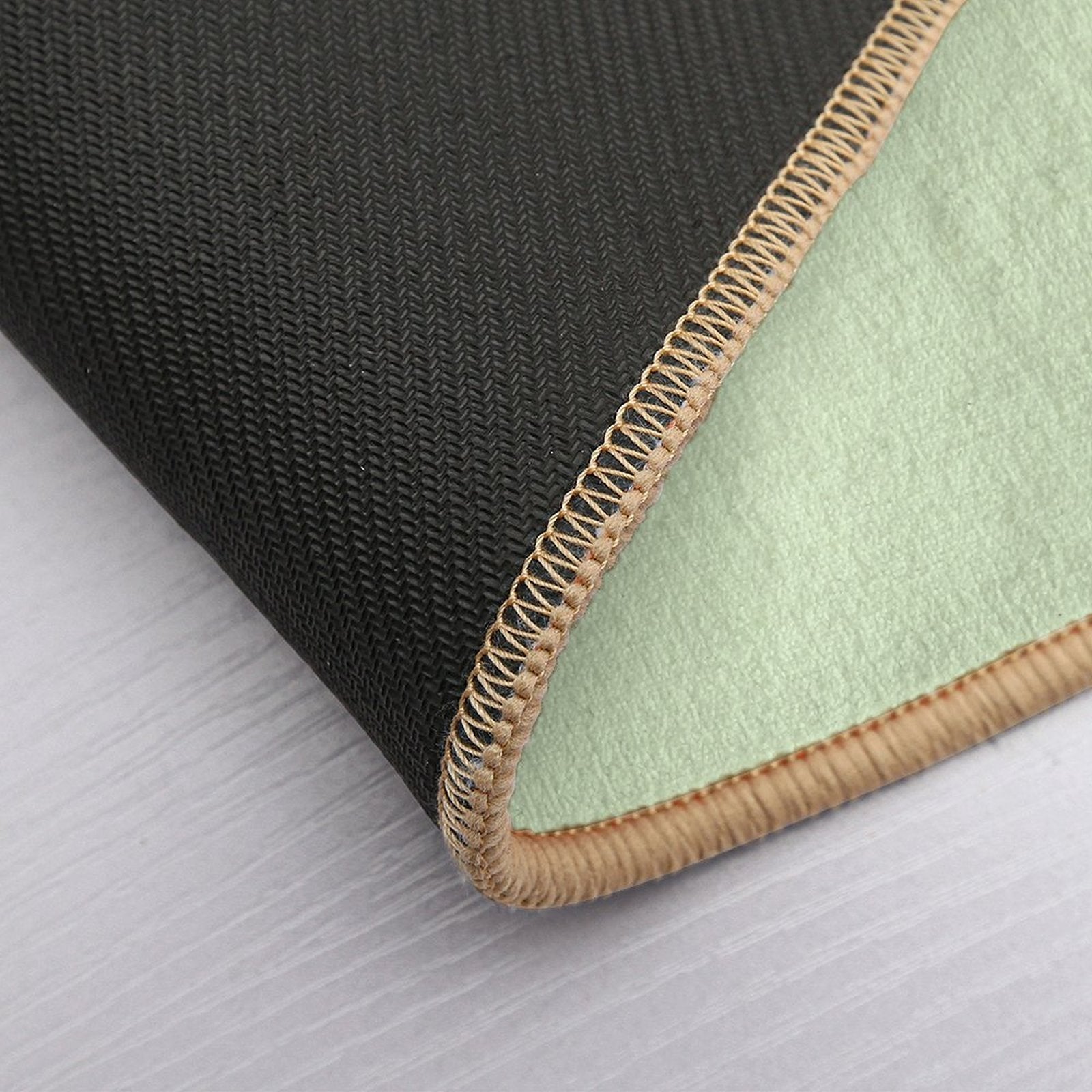 Soft Pastel Green, Sage Green Marble  Easy To Clean Bath Mat