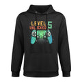Kids Level 5 Unlocked 5th Birthday Gamer Gifts 5 Year Old Boys Medium-Weight Fabric Hoodie