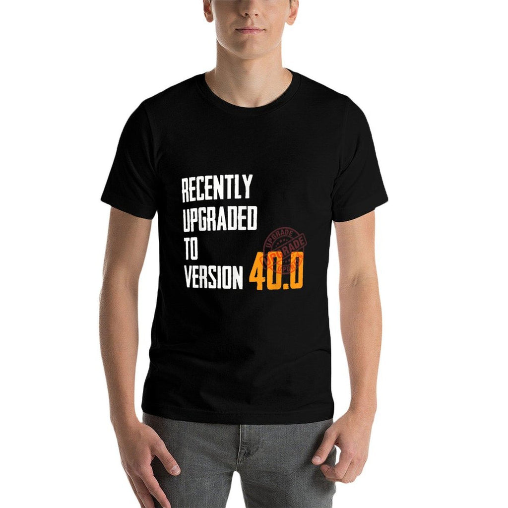 40th Birthday Gift Made in 1977 Version 40.0  Oversized Silhouette T-Shirt