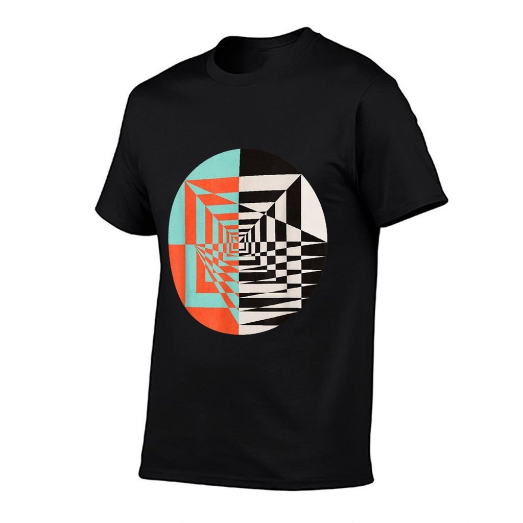 Circle Abstract Graphic Geometric Shapes Comfortable T-Shirt