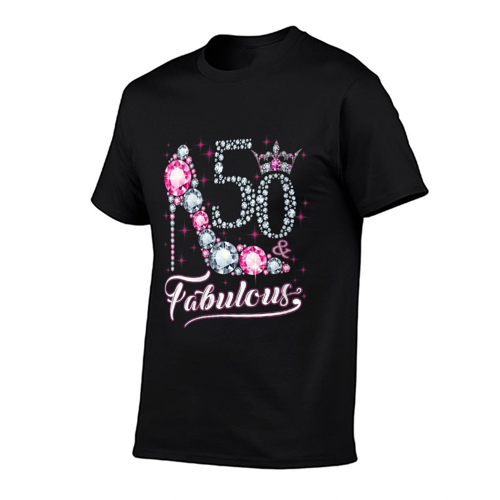 Womens 50 And & Fabulous 1970 50Th Birthday Gift For Womens  Fade-proof Color T-Shirt