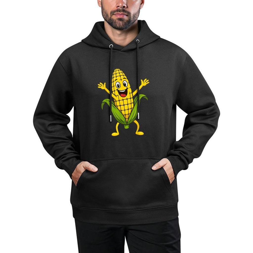 Funny Corn Design for Men Women Sweet Corn On The Cob Lovers Adjustable Hood Hoodie