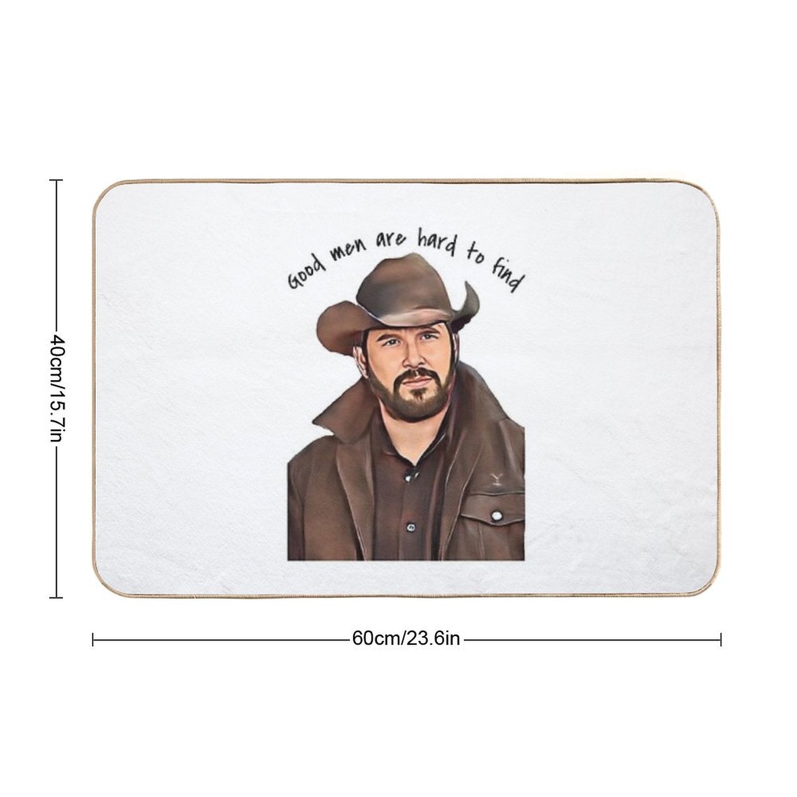 Good Men Are Hard to Find  Rapid-Drying Bath Mat