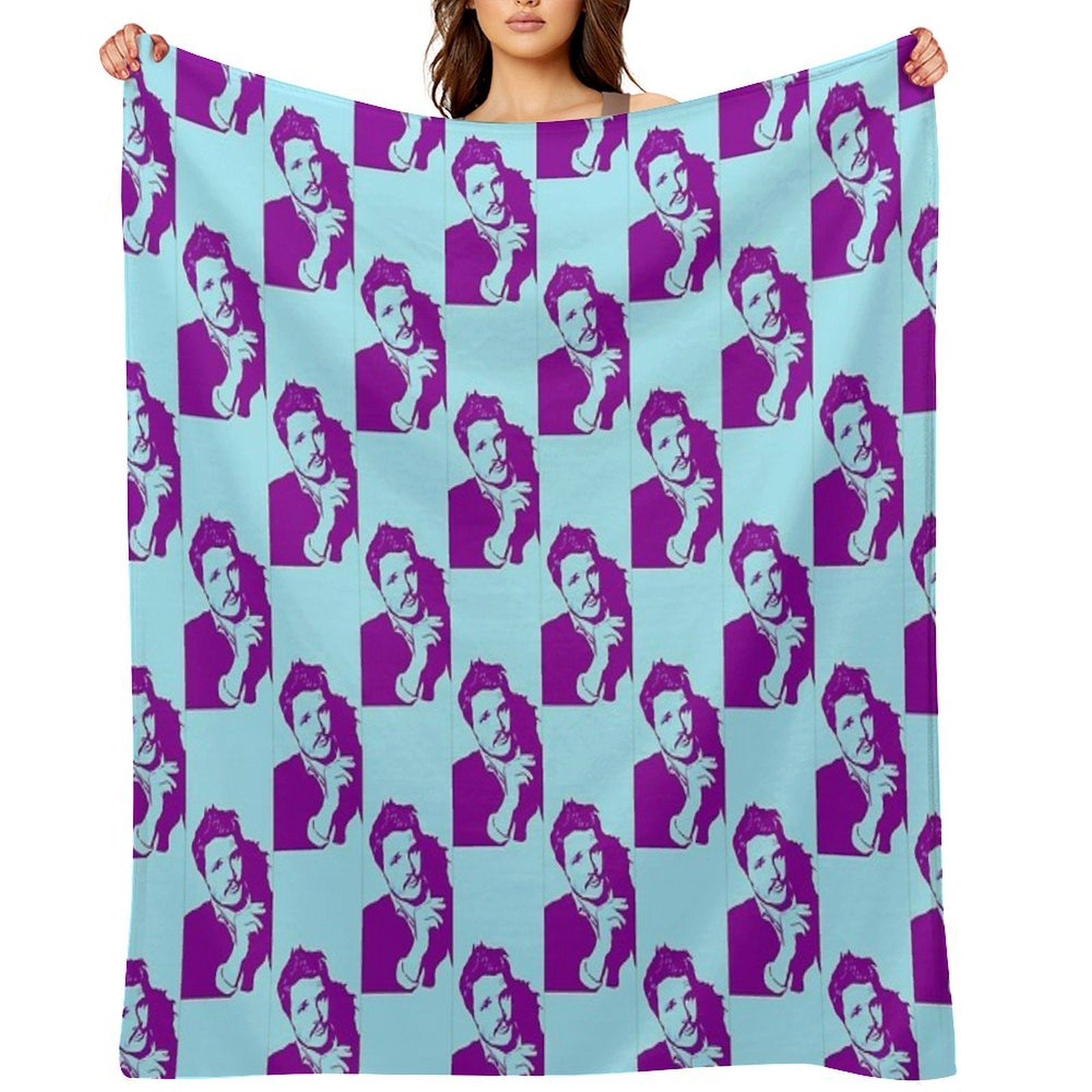 PEDRO PASCAL PURPLE Quick-dry Throw Blanket
