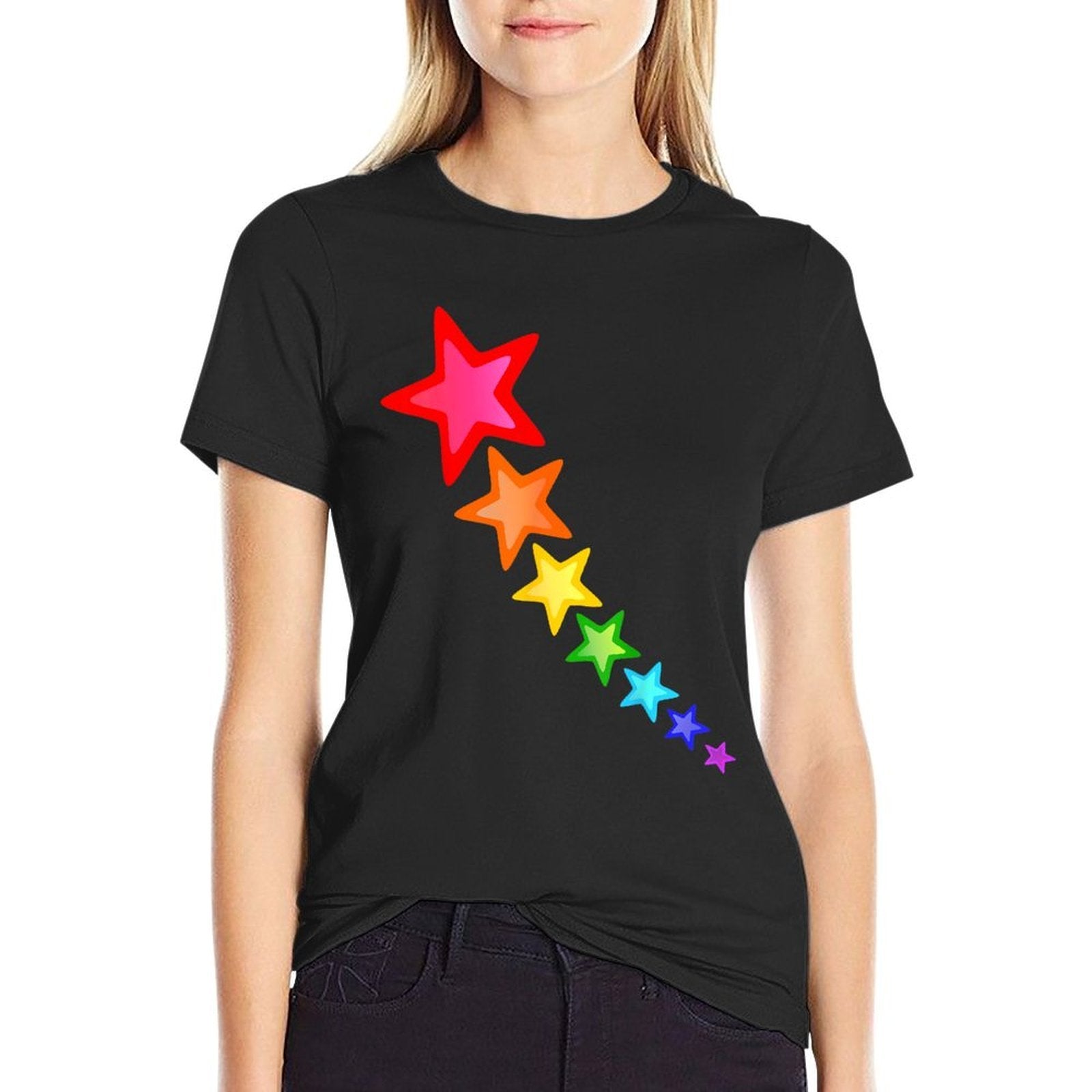 Rainbow Colors Stars  Relaxed-fit T-Shirt