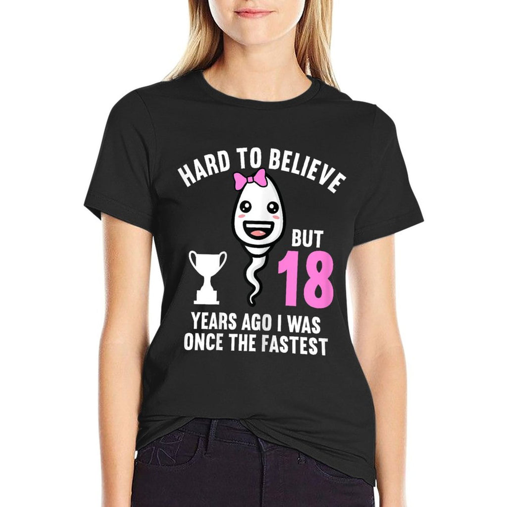 18 Years Ago I Was Once The Fastest 18th Birthday  Wrinkle-resistant T-Shirt