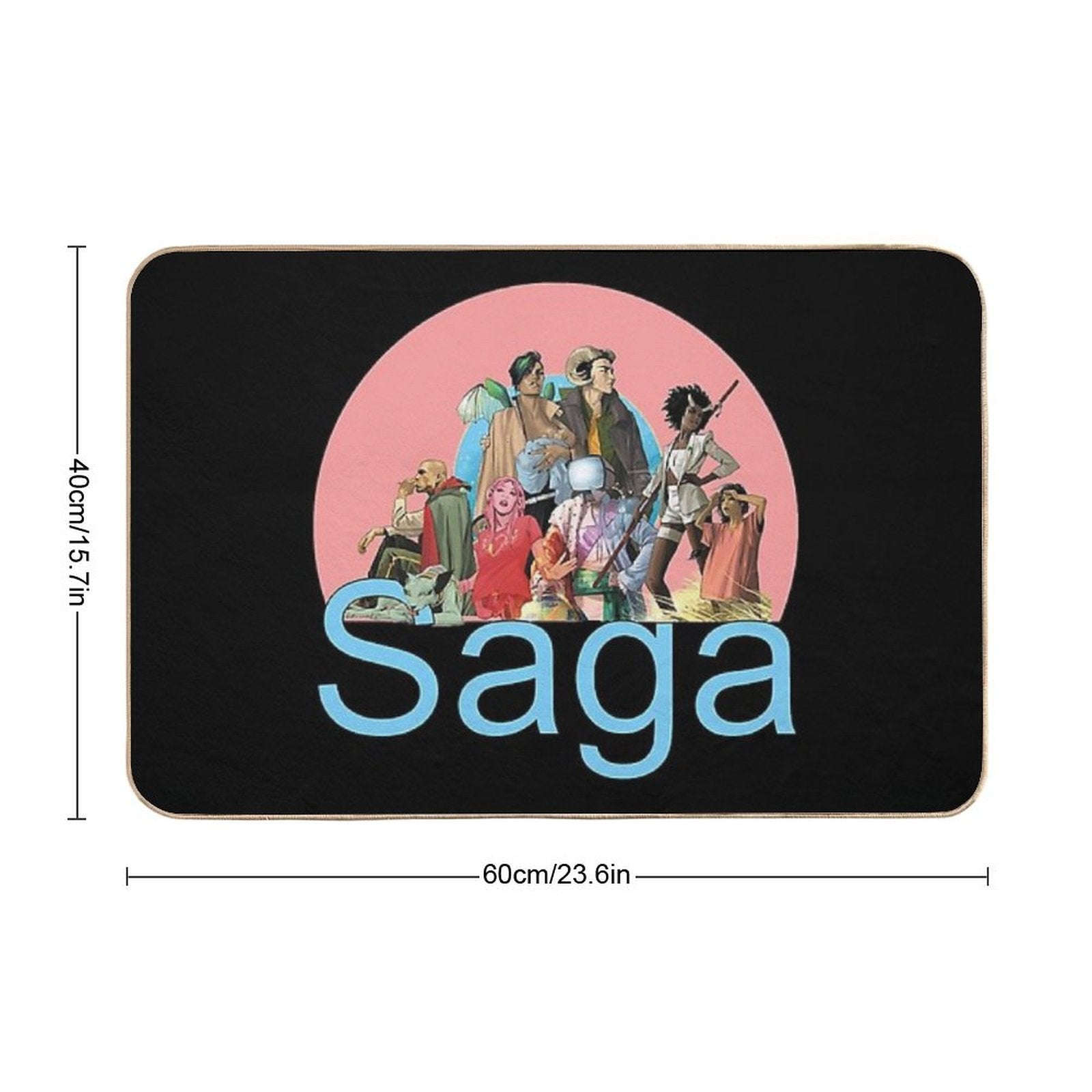 Entire Saga Durable Bath Mat