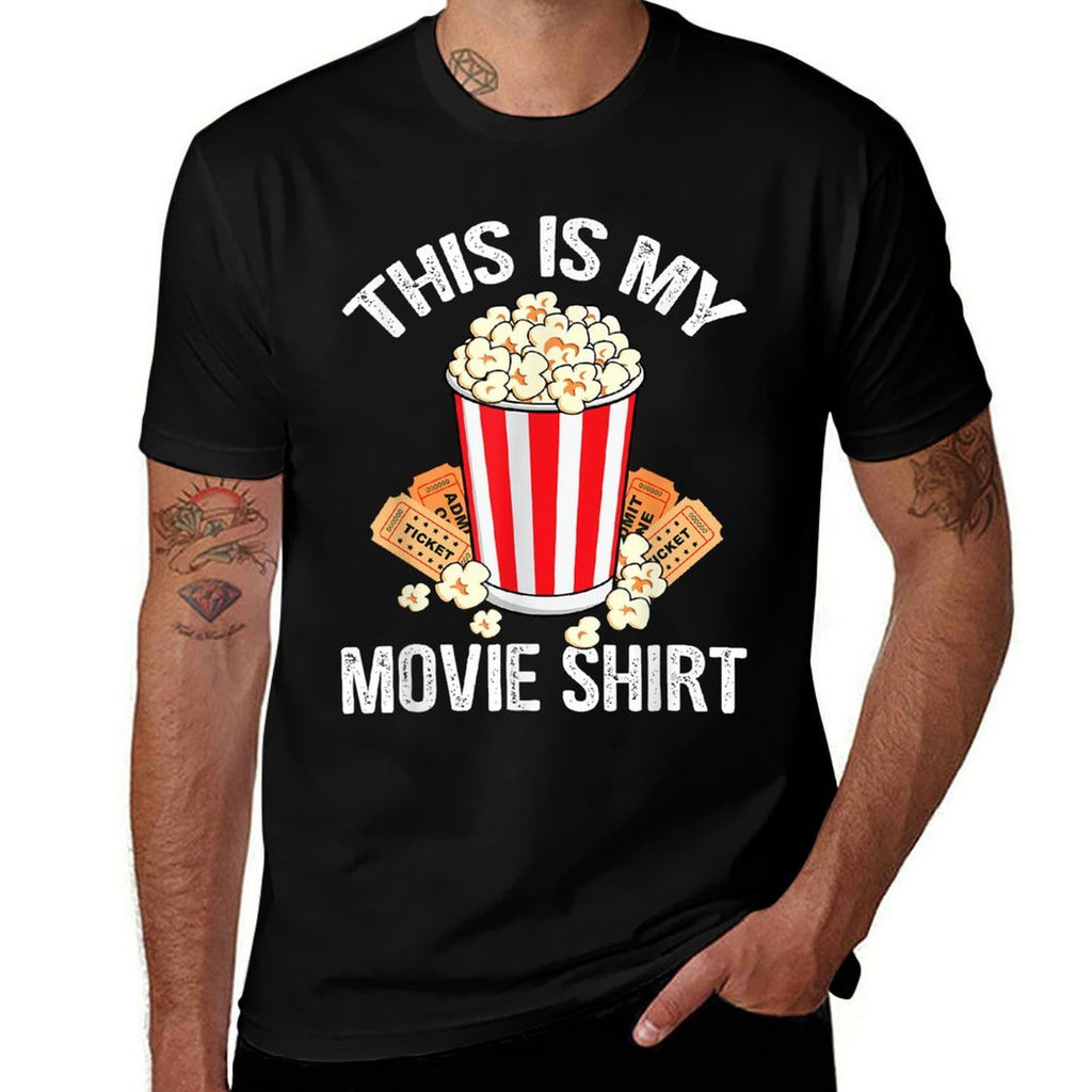 This Is My Movie Popcorn Funny Movie Night  Durable T-Shirt