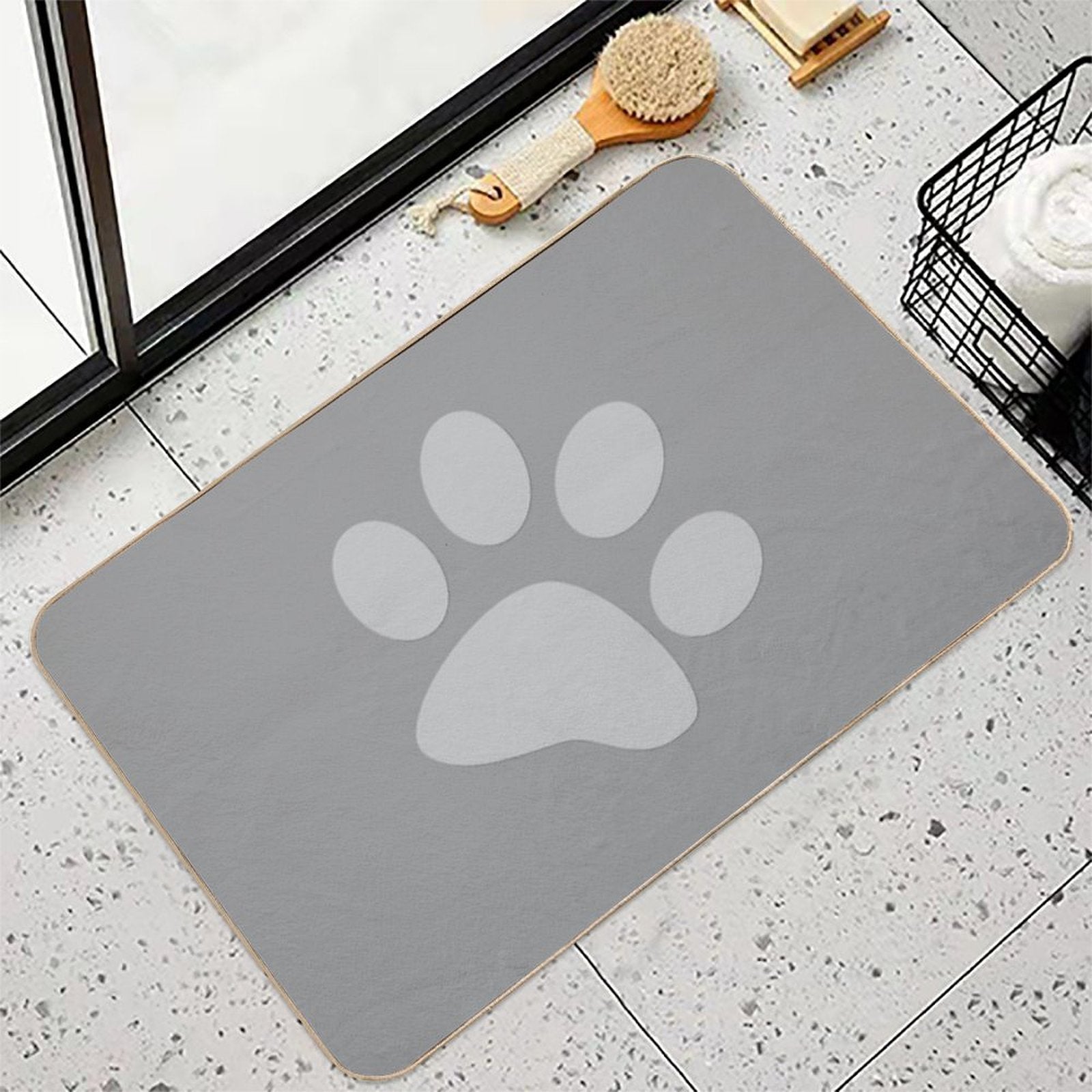 Cute Paws  High-Traffic Bath Mat