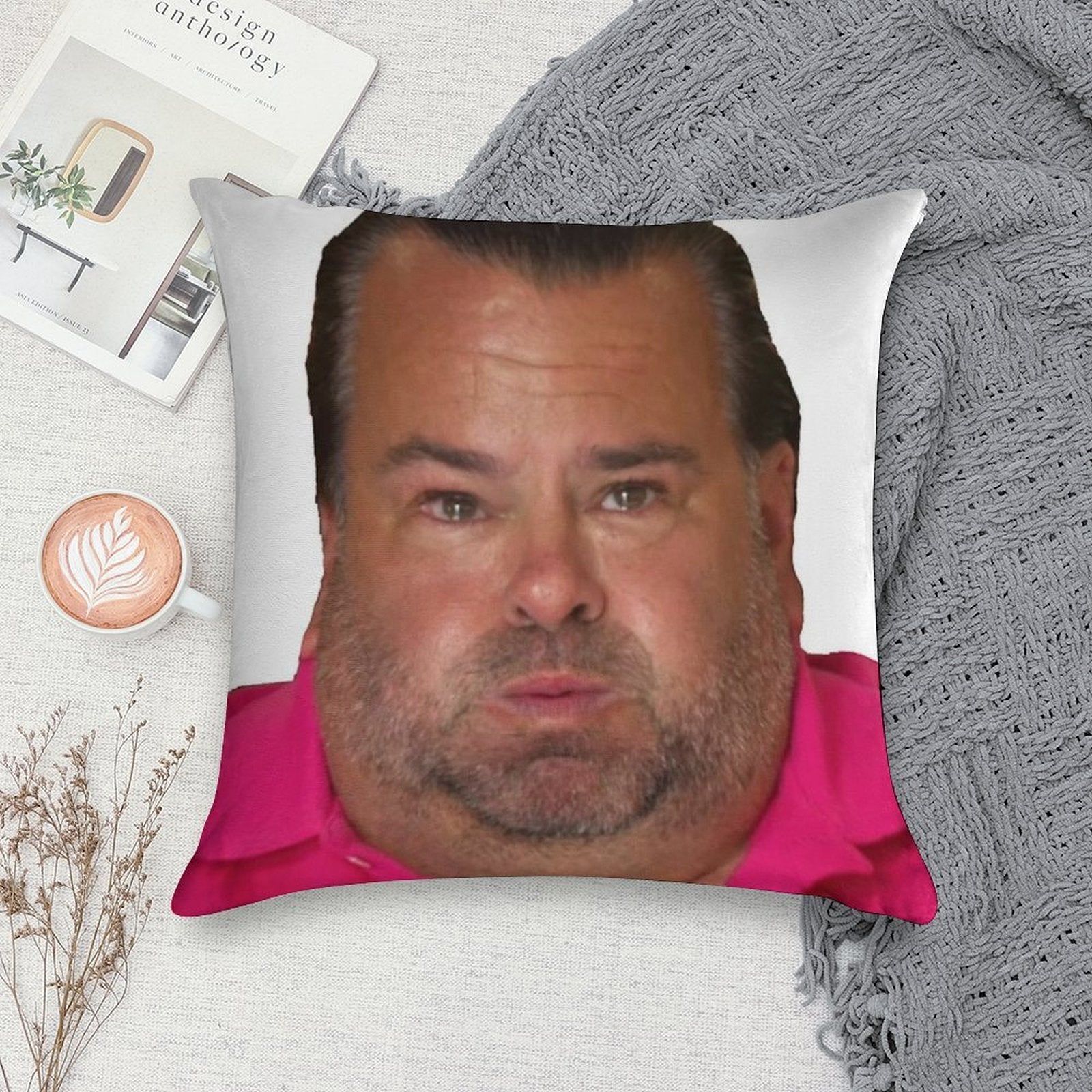 Big Ed Soft Washable Throw Pillow