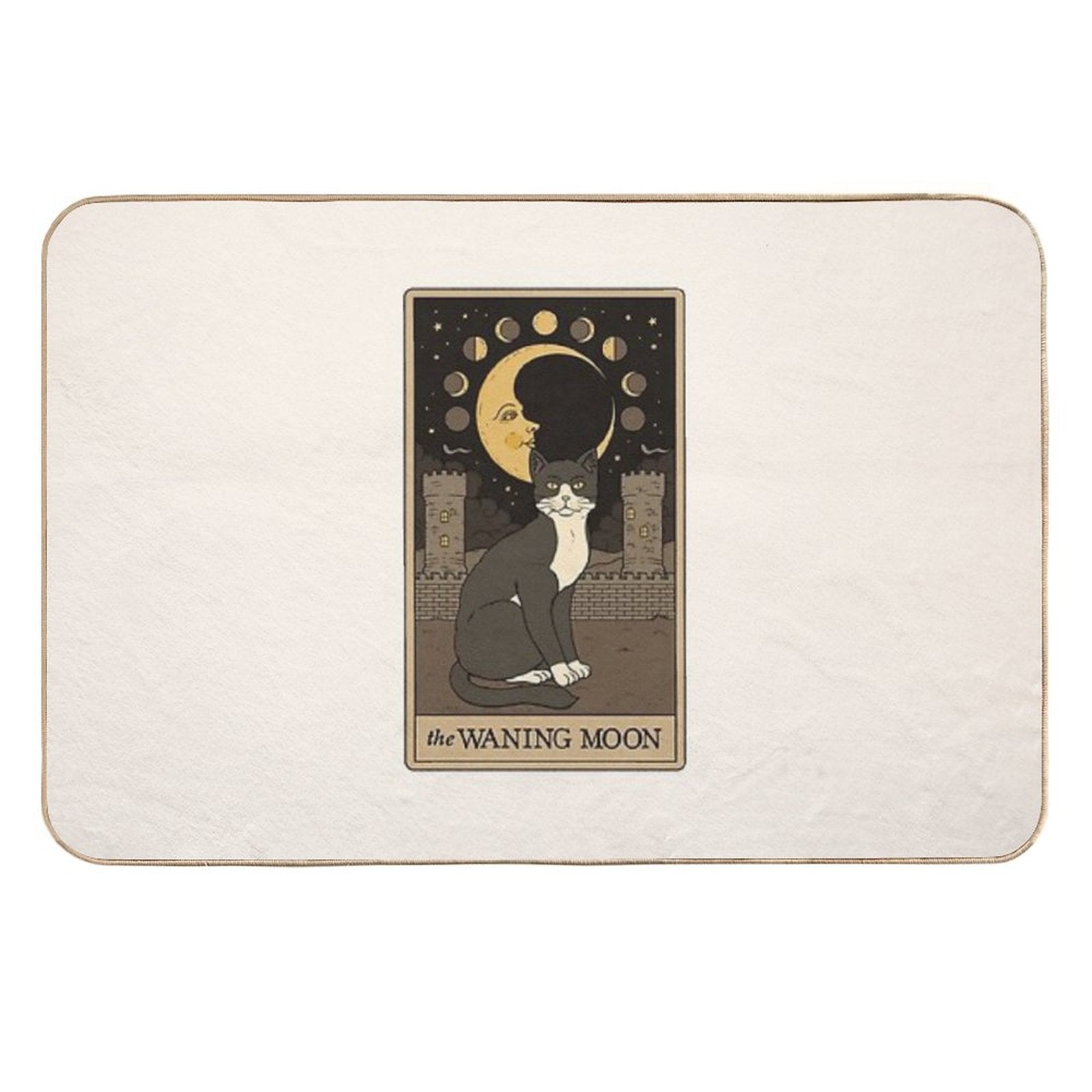 The Waning Moon Cat  Odorless Bath Mat