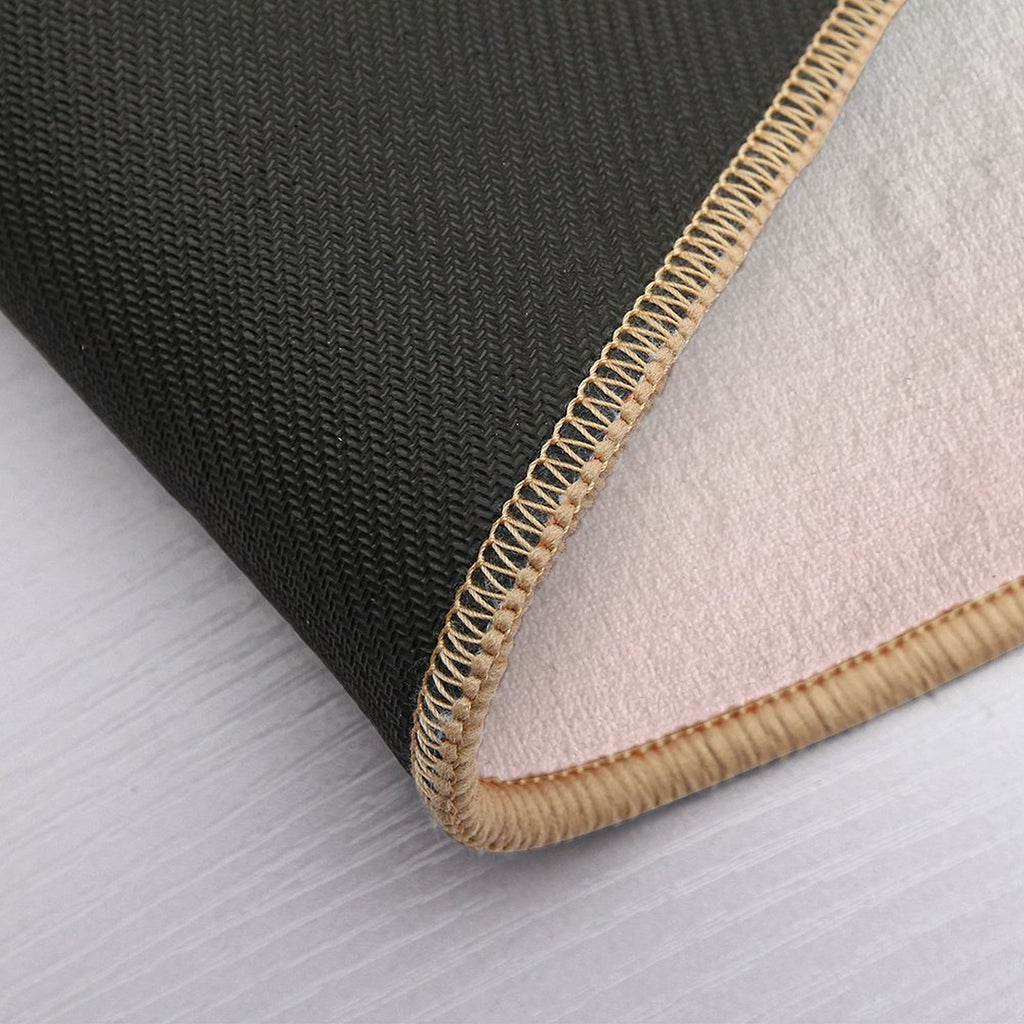 Dreamy Mint to Muted Coral Pastel Ombre  Absorbent Bath Mat