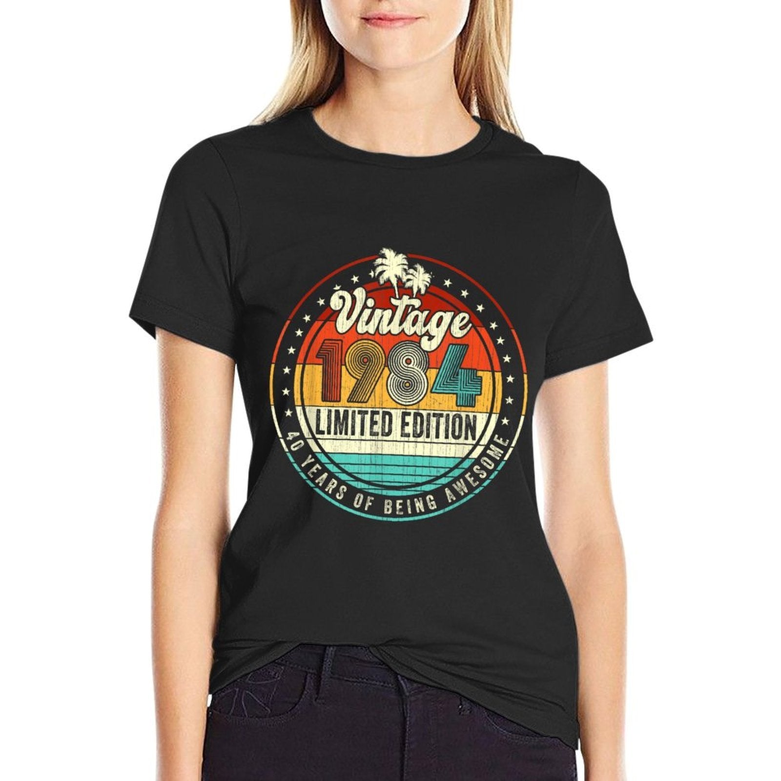 Vintage 1984 Limited Edition 40th Birthday Gift 40 Years Old  Slim-fit Cut T-Shirt