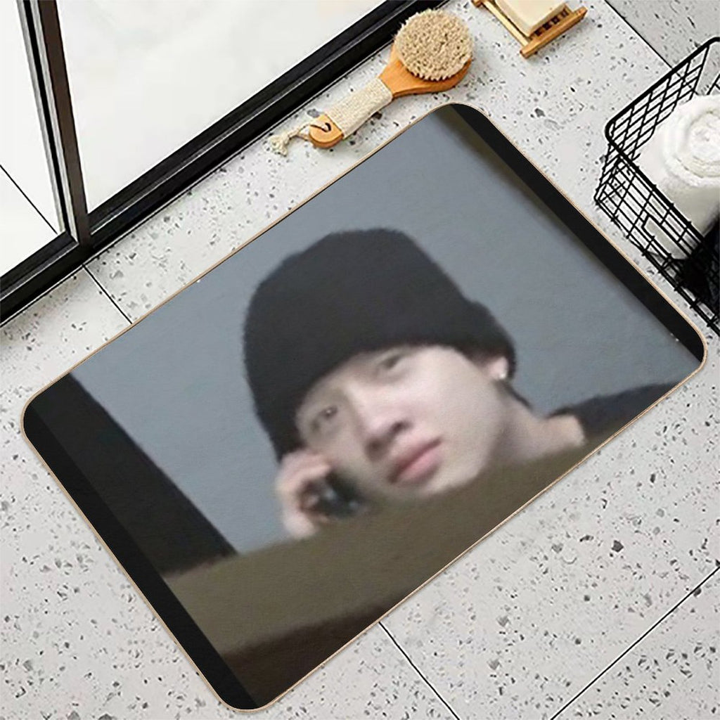 Bang Chan Cellphone Meme  Multi-Purpose Bath Mat