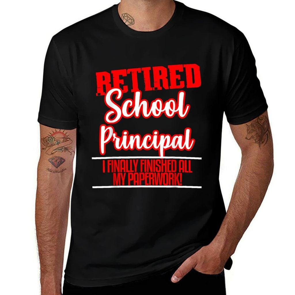 Principal Retirement Gift Retiring Boss Coworker  Easy-care T-Shirt