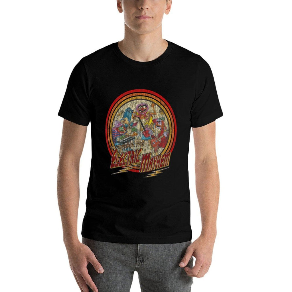 Disney The Muppets Electric Mayhem Vintage Band Poster  Durable T-Shirt