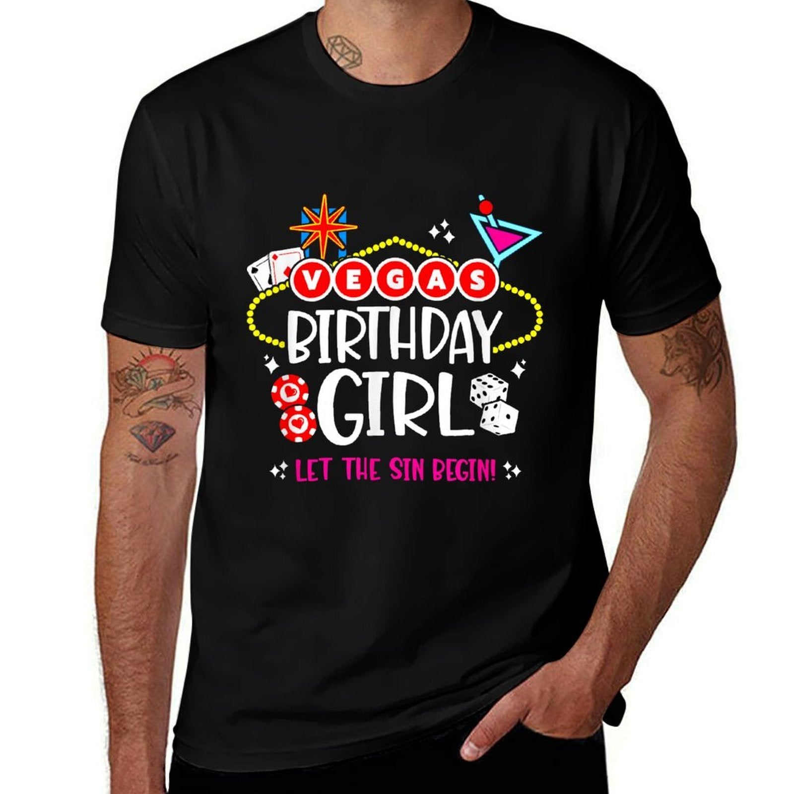 Las Vegas Birthday Squad  Wrinkle-resistant T-Shirt