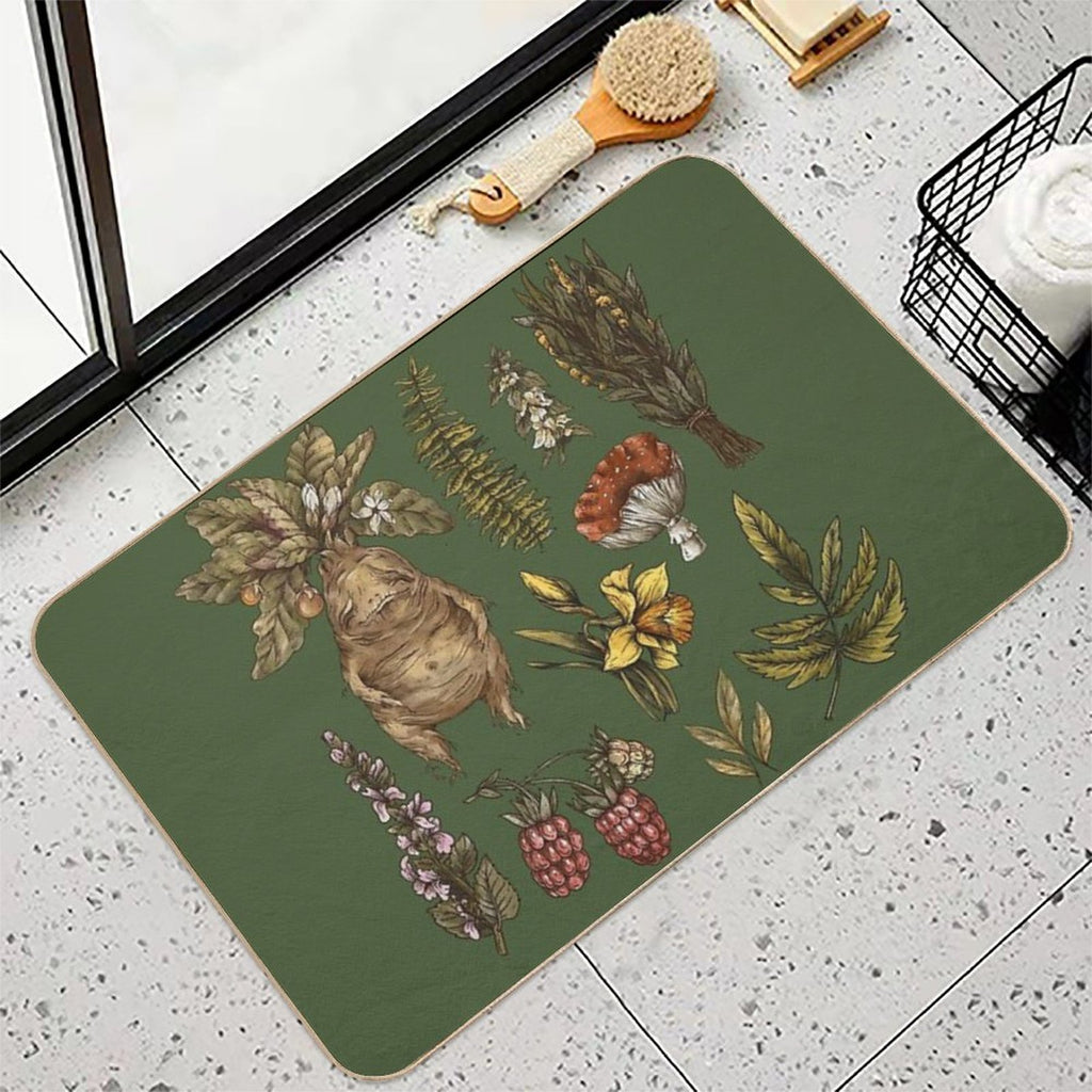 Study of Herbs And Plants - Herbology  Odorless Bath Mat