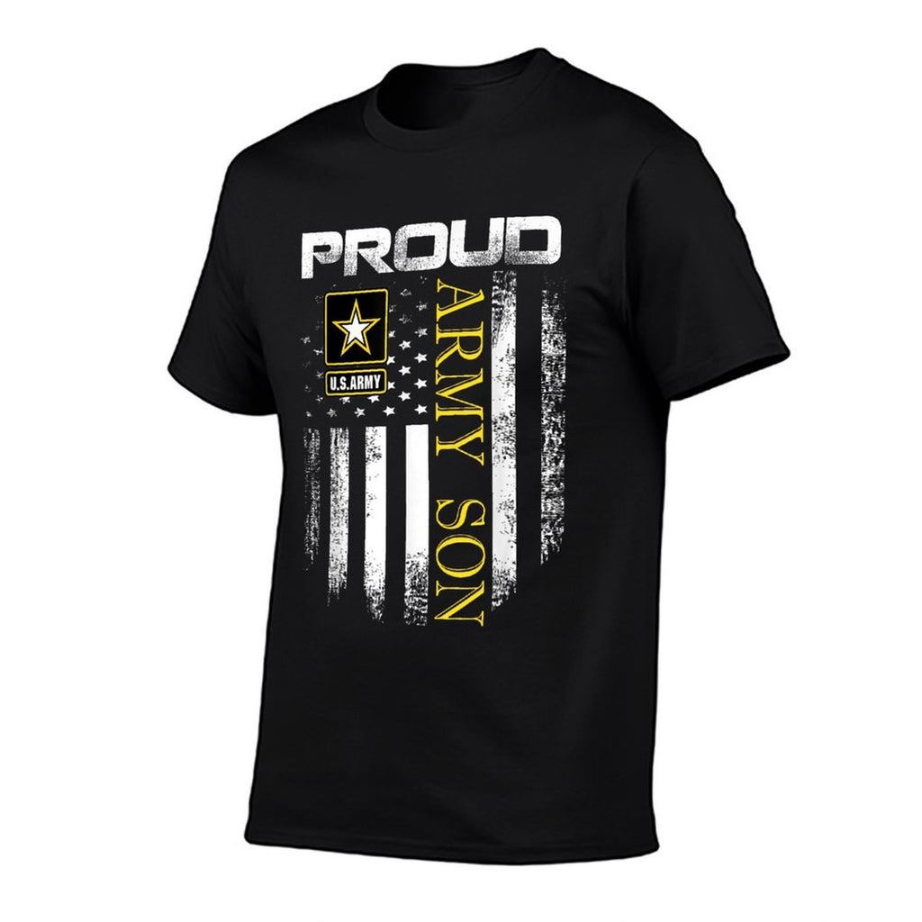 Vintage Proud Army Son With American Gift  Soft T-Shirt