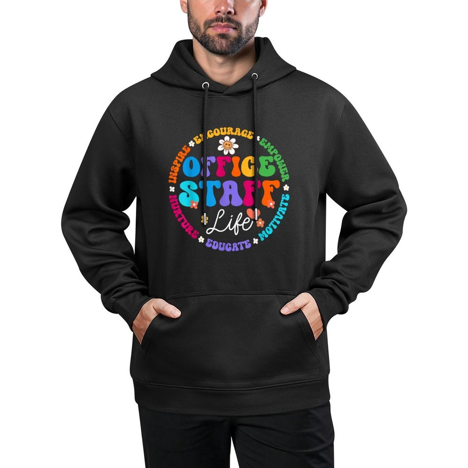 School Secretary Admin Appreciation Front Office Staff Life Relaxed Fit Hoodie