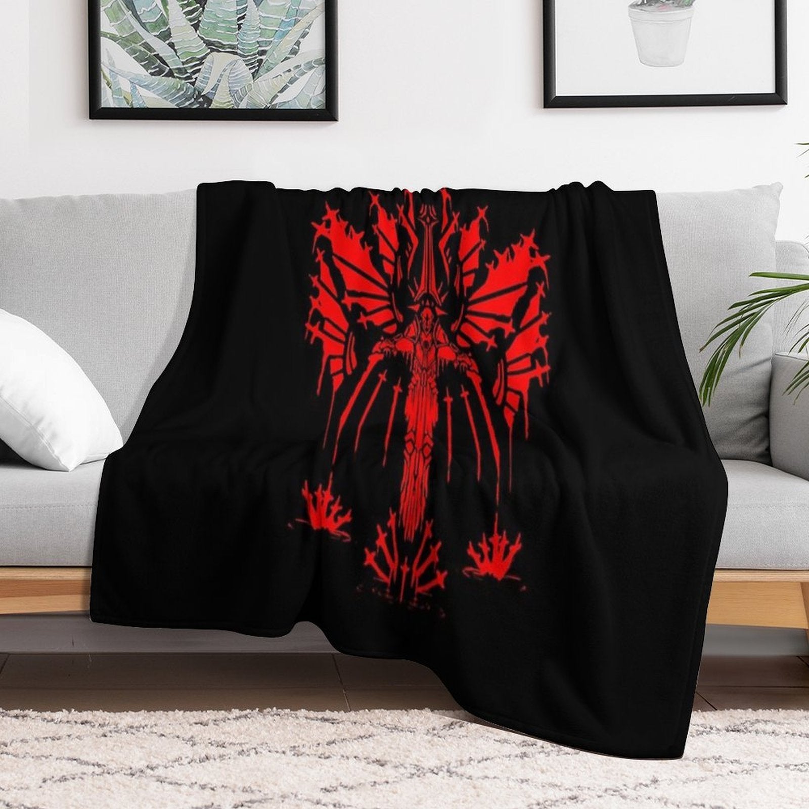 Ultrakill, Ultrakill Gabriel, Gabriel Ultrakill Eco-conscious Throw Blanket