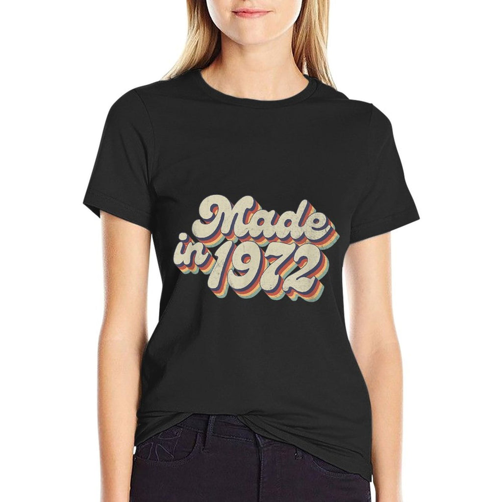 70s Made in 1972 - 50 Year Old - Vintage 50th Birthday  Lightweight T-Shirt