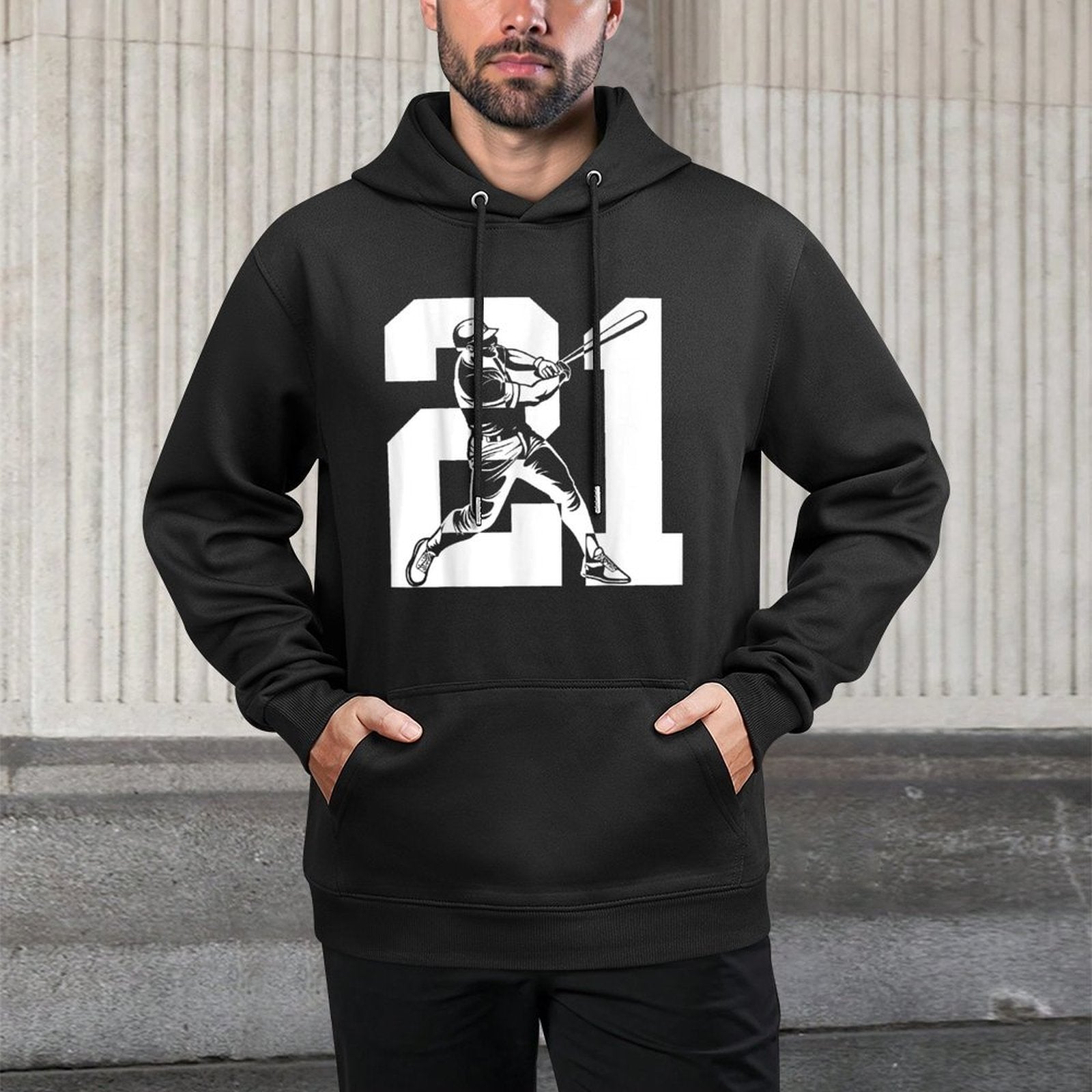 NUMBER 21 YEARS BASEBALL 21ST BIRTHDAY Durable Construction Hoodie