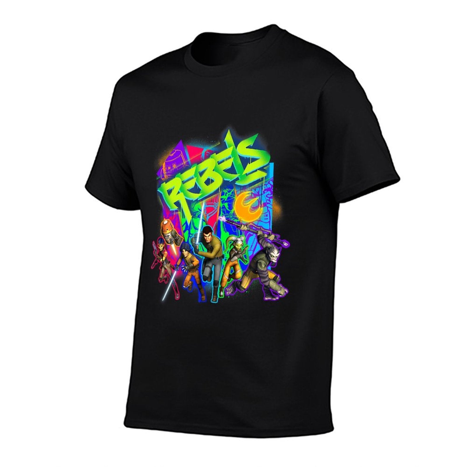 Star Wars Rebels Urban Graffiti Art Style Group Portrait  Oversized Silhouette T-Shirt
