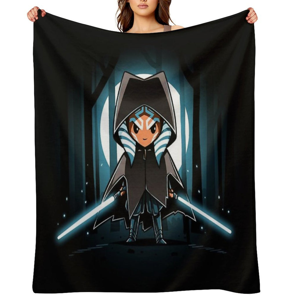 Ahsoka Tano Velvety-soft Throw Blanket