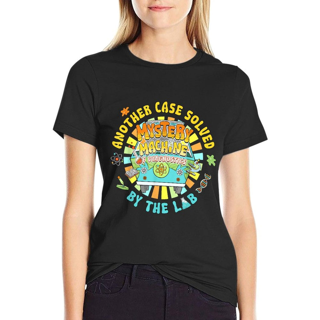 Mystery Funny Machine of Diagnostics Medical Lab Week Tech  Trendy Pattern T-Shirt