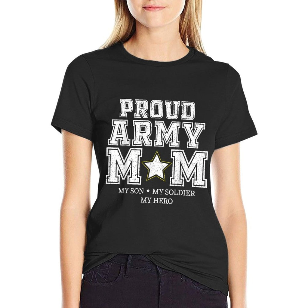 Proud Army Mom My Son, My Soldier, My Hero Veteran T  Classic T-Shirt
