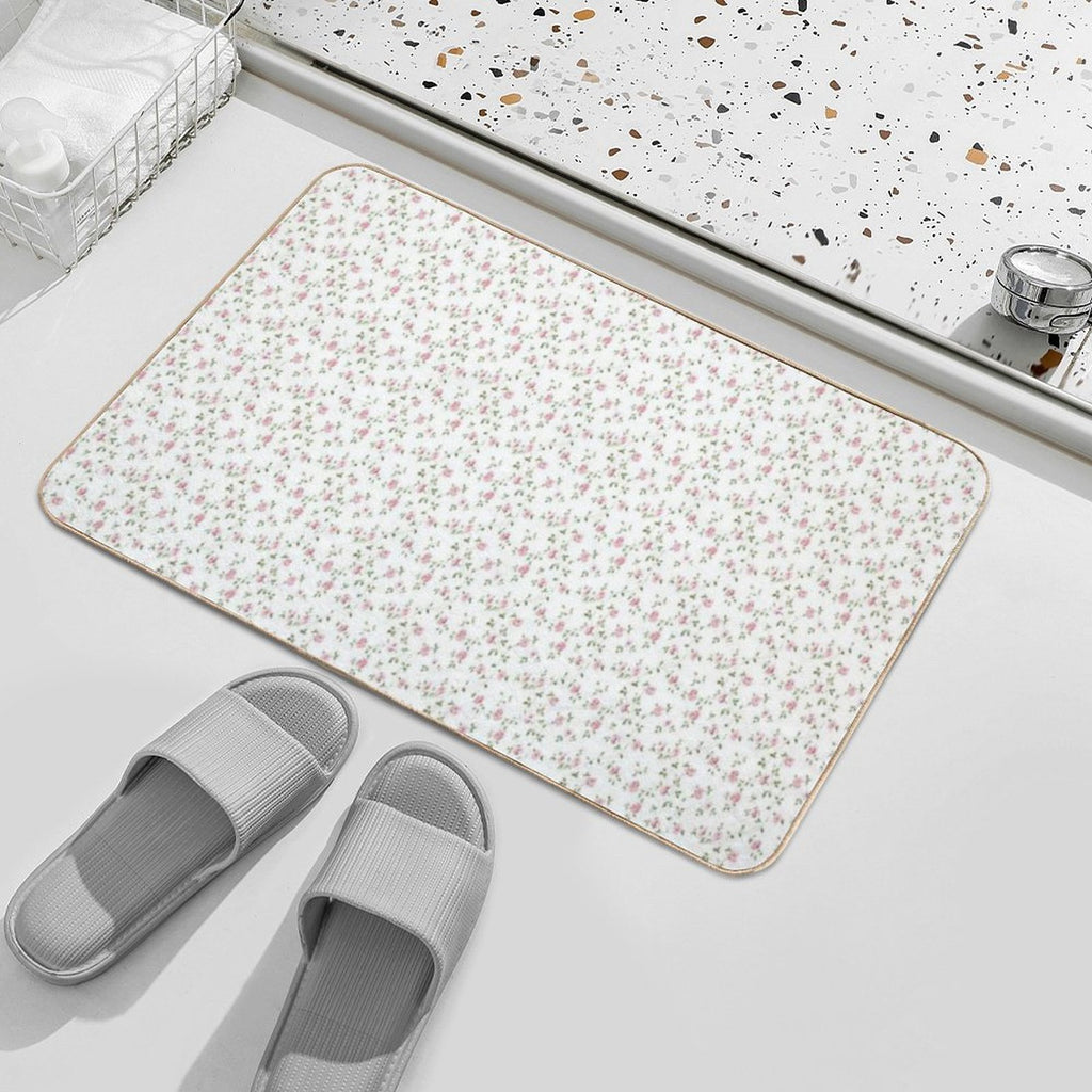 Coquette Floral Pattern  Stain-Proof Bath Mat