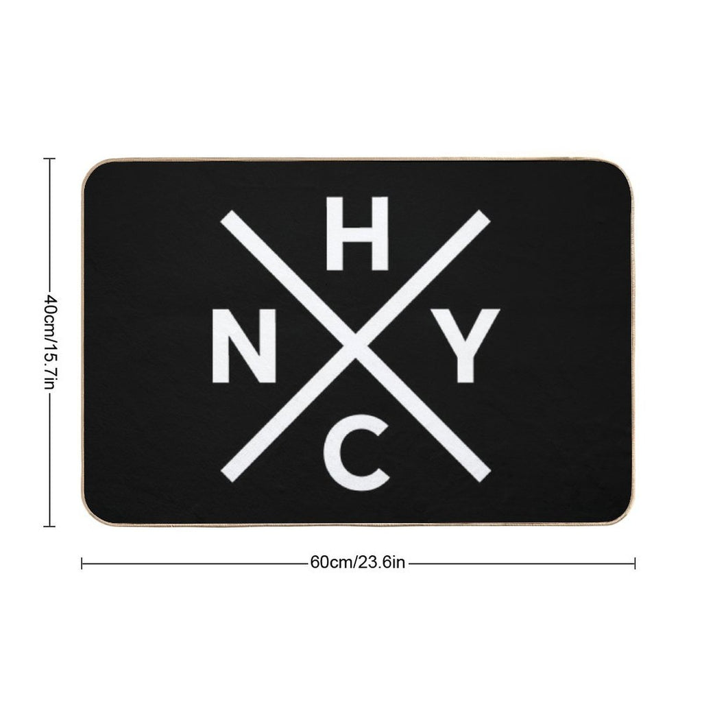 NYHC New York Hardcore Punk Rock  Non-Slip Bath Mat