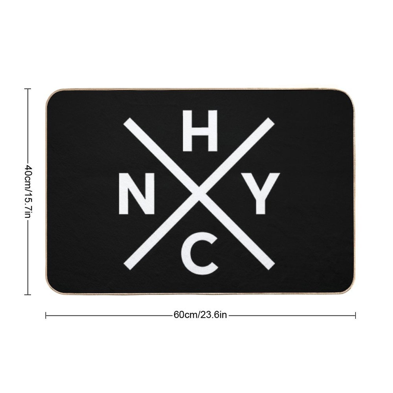 NYHC New York Hardcore Punk Rock  Non-Slip Bath Mat