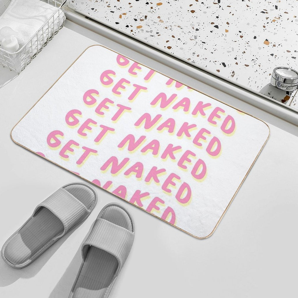 Get Naked - Pink And Yellow  Eco-Friendly Bath Mat