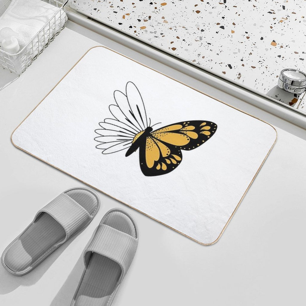 Daisy Butterfly  Versatile Bath Mat