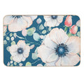 Summer Flowers Blue  Stain-Proof Bath Mat